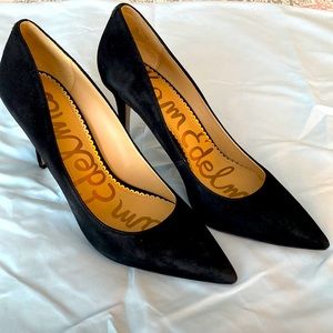 Black Suede Pump Sam Eldelman size 10